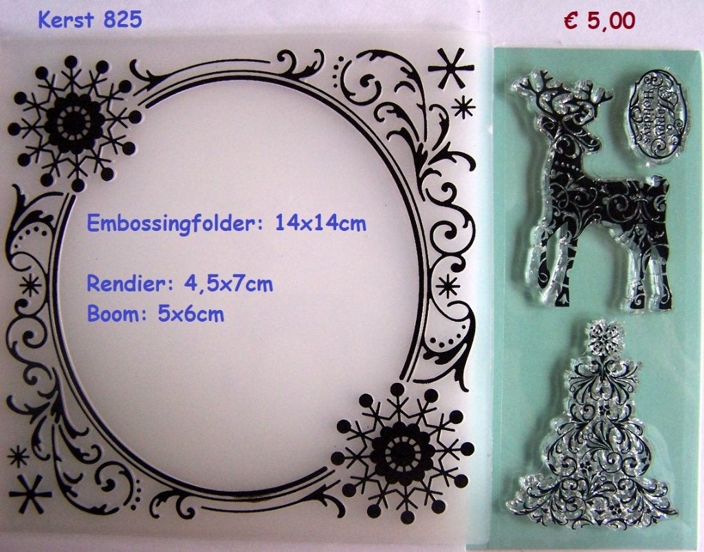 Kerst 825 Clearstamp, Ophalen of Verzenden, Nieuw, Clearstamp