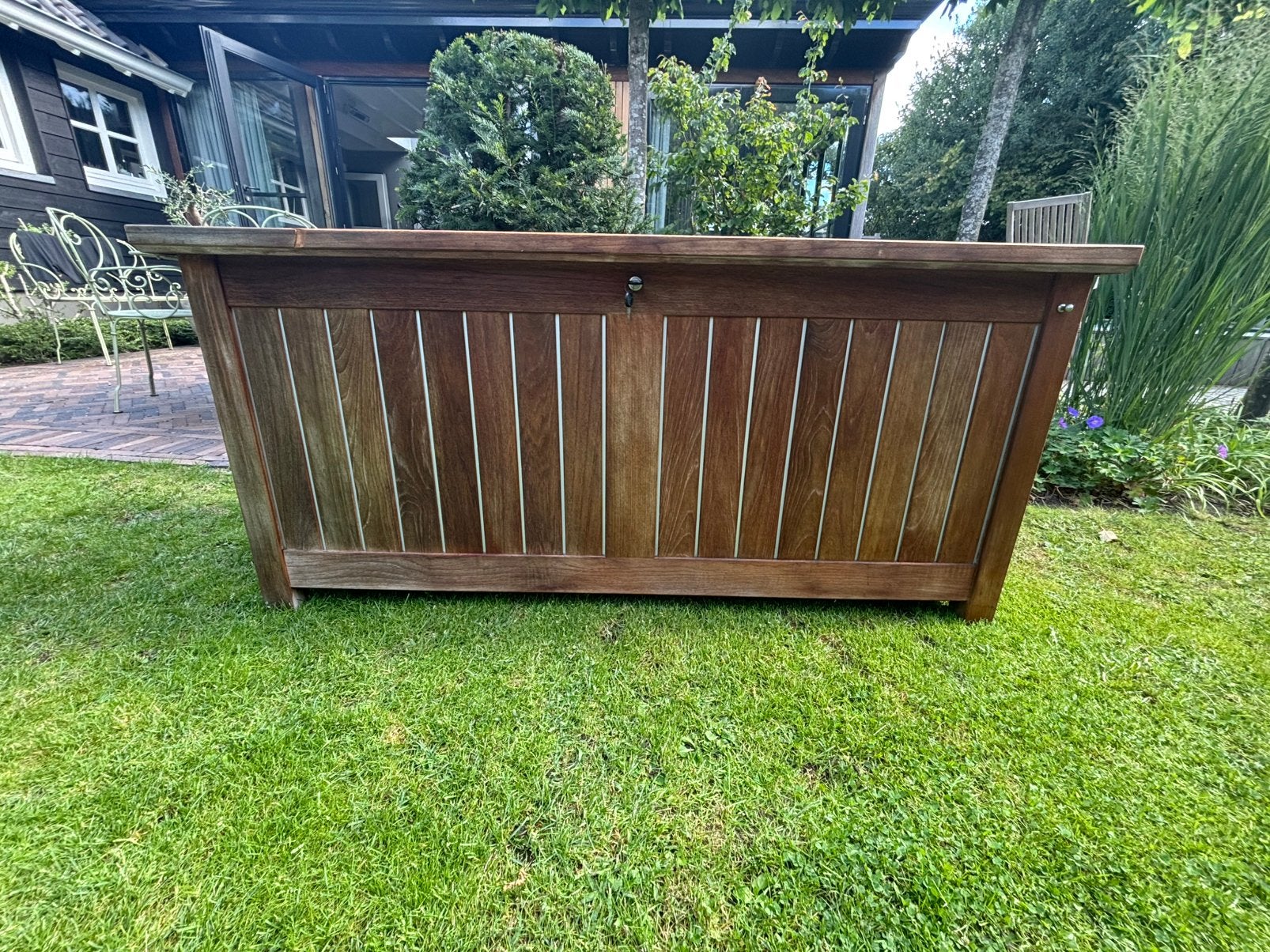 Gloster dekenkist, Tuin en Terras, Tuinsets en Loungesets, Ophalen of Verzenden, Gebruikt, Teakhout