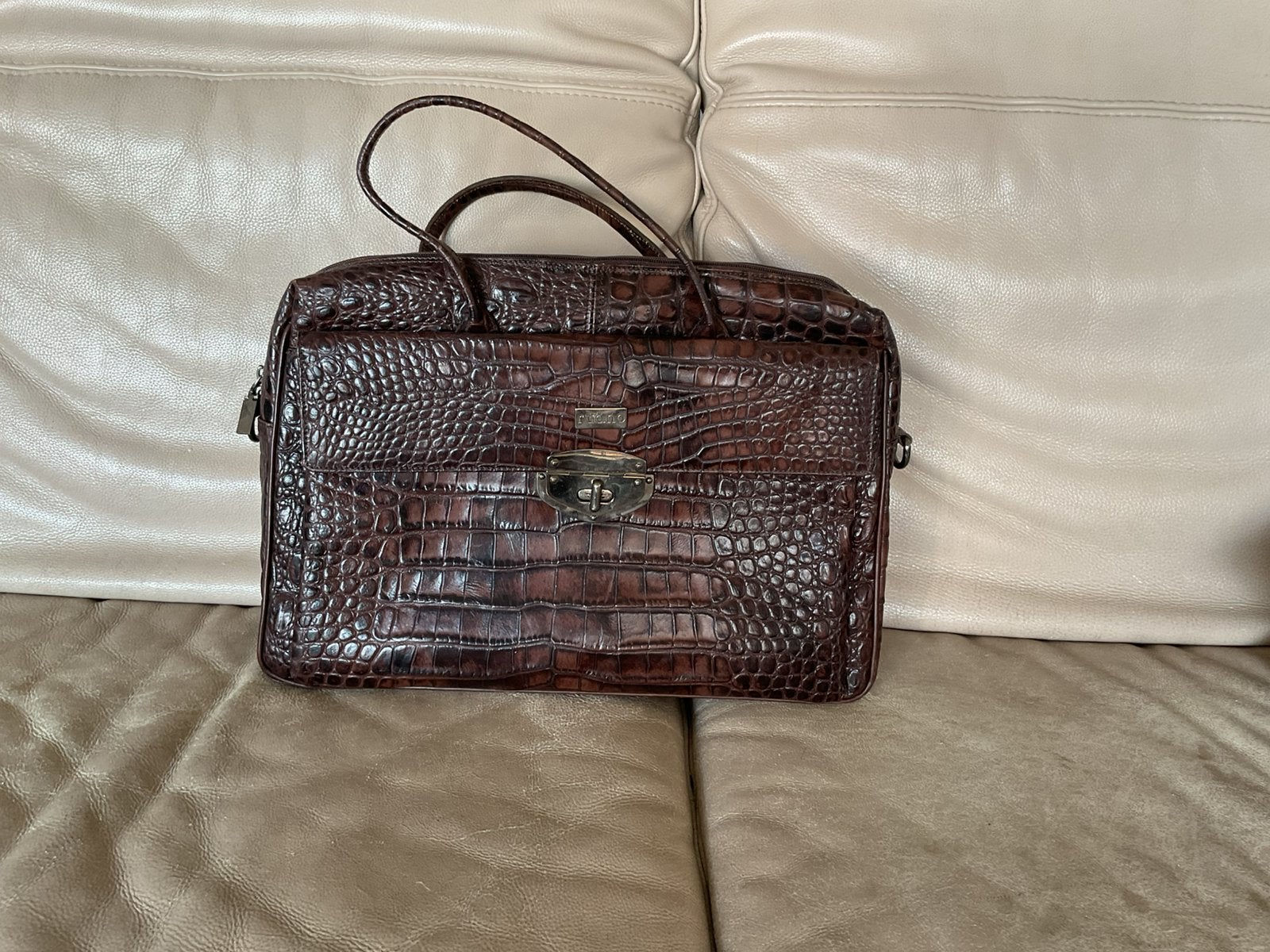 Mooie leren tas voor kantoor of prive cocoprint 85 euro ., Ophalen of Verzenden, Nieuw