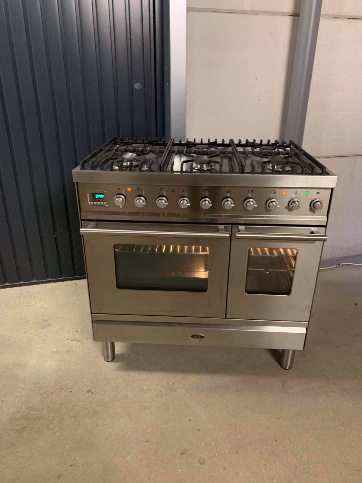 Gasfornuis Boretti met 2 ovens, Witgoed en Apparatuur, Fornuizen, Ophalen, Warmhoudplaat, 60 cm of meer, Zo goed als nieuw