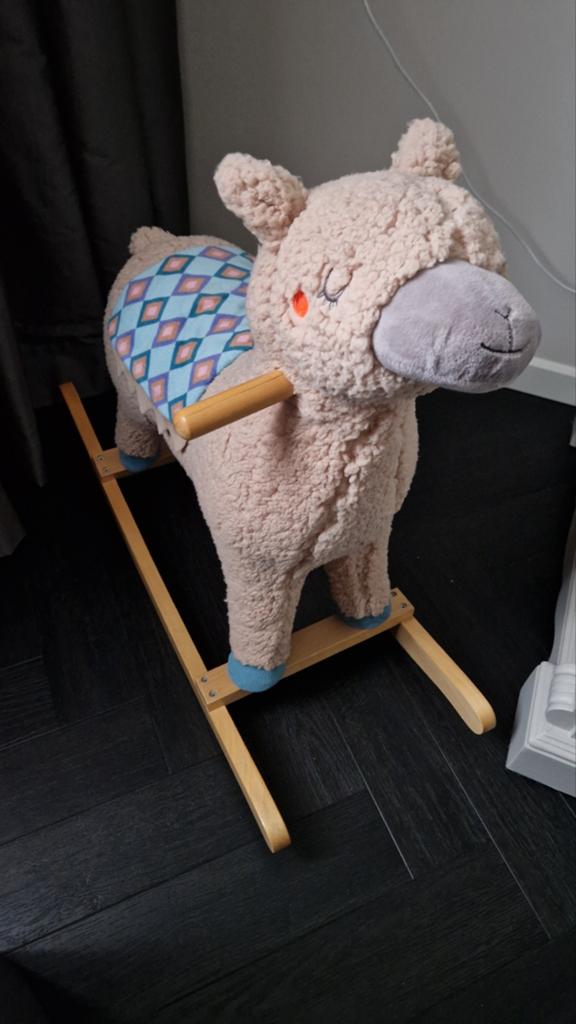 Hobbelpaard alpaca, Ophalen of Verzenden, Zo goed als nieuw, Jongen of Meisje