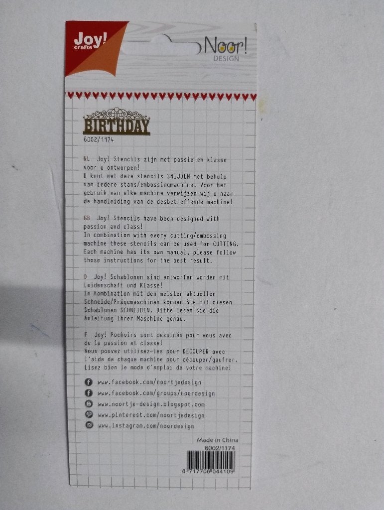 Diversen mallen Noor Design 4, Hobby en Vrije tijd, Kaarten | Zelf maken, Zo goed als nieuw, Pons of Mal, Overige thema's, Ophalen of Verzenden
