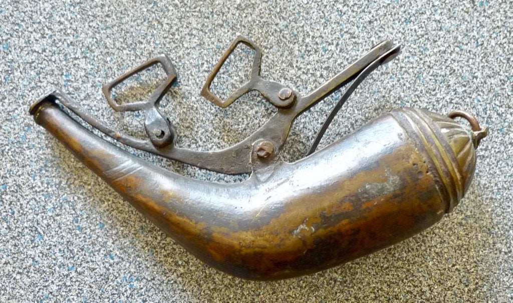 Originele antieke kruithoorn 1780-1830, Ophalen of Verzenden