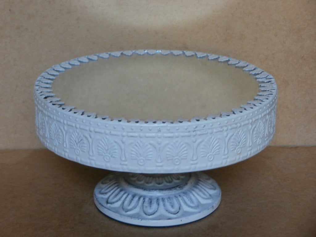 Taartplateau met spiegel taart plateau metalen houder Ø24 cm, Hobby en Vrije tijd, Ophalen of Verzenden, Gebruikt, Taarten of Cupcakes