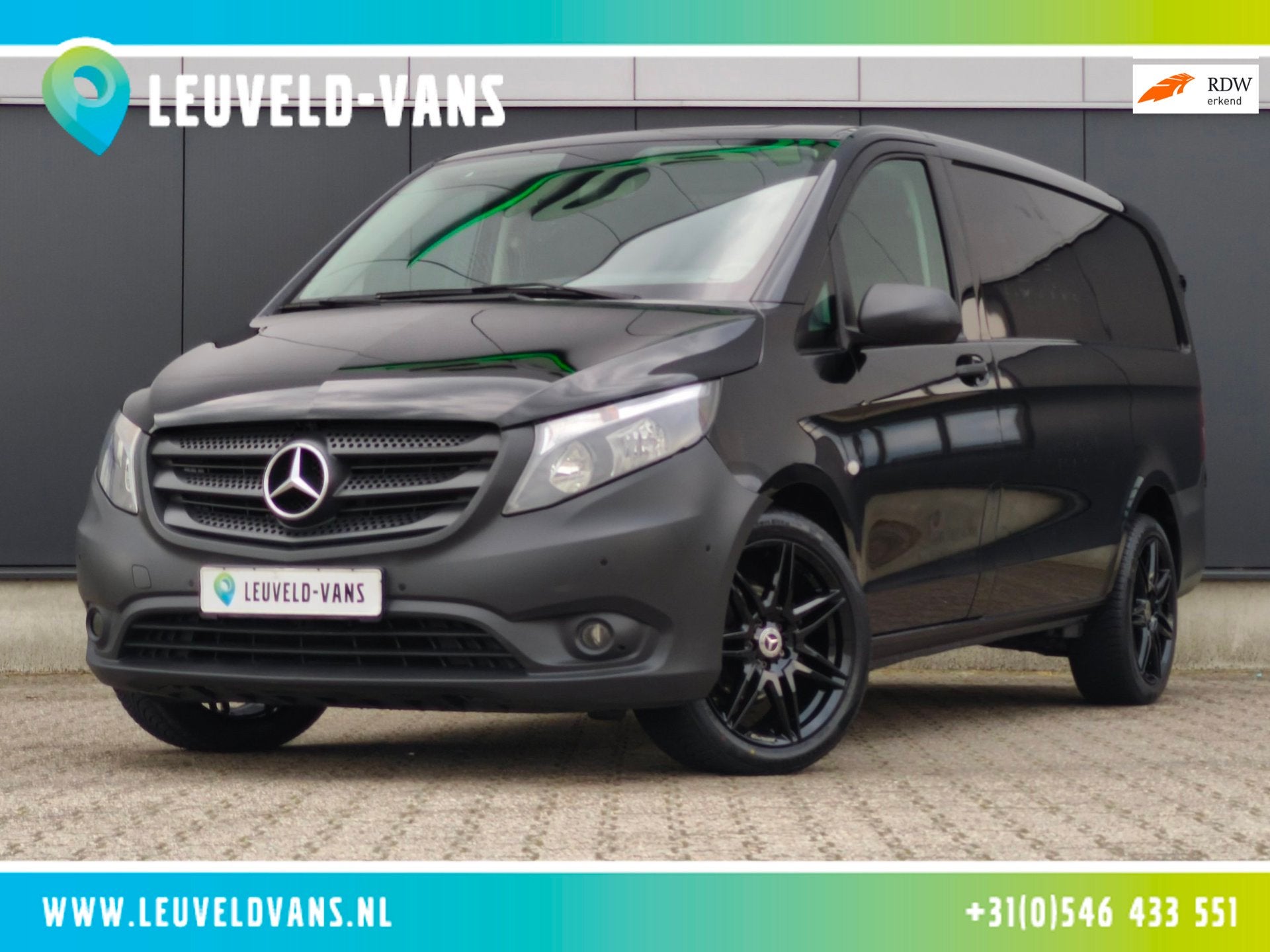Mercedes-Benz Vito 114CDI AUTOMAAT CRUISE LANG TREKHAAK M-BU, Automaat, Gebruikt, Zwart, 4 cilinders