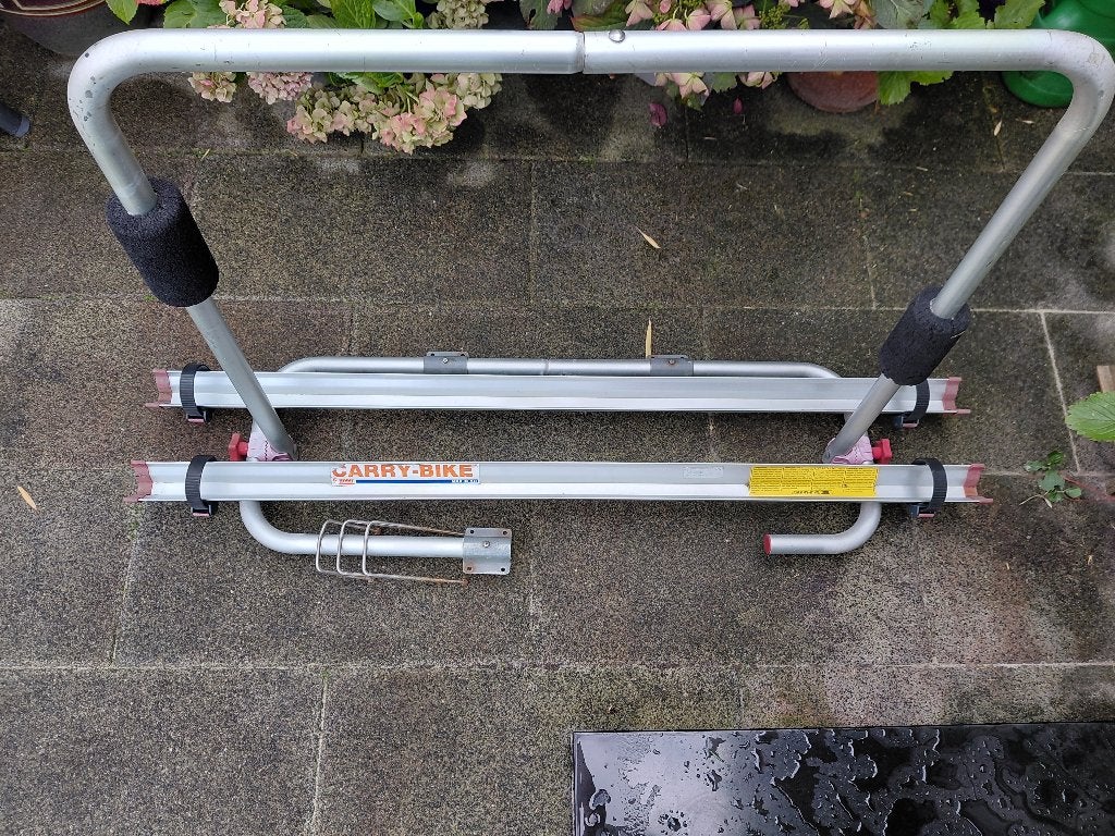 fietsendrager caravan, Ophalen, Gebruikt