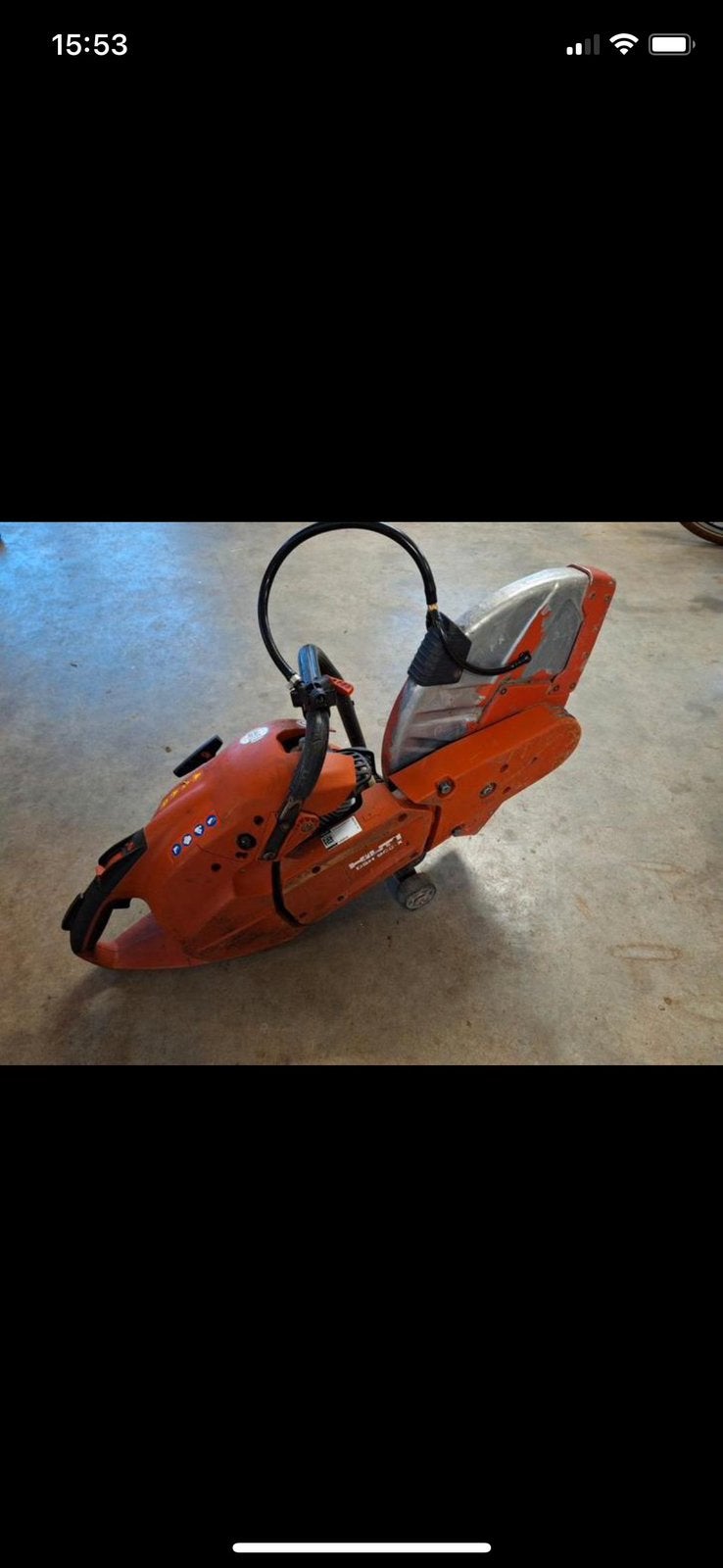 Hilti muurzaag, Sport en Fitness, Basketbal, Ophalen of Verzenden, Zo goed als nieuw, Ring, Bord of Paal