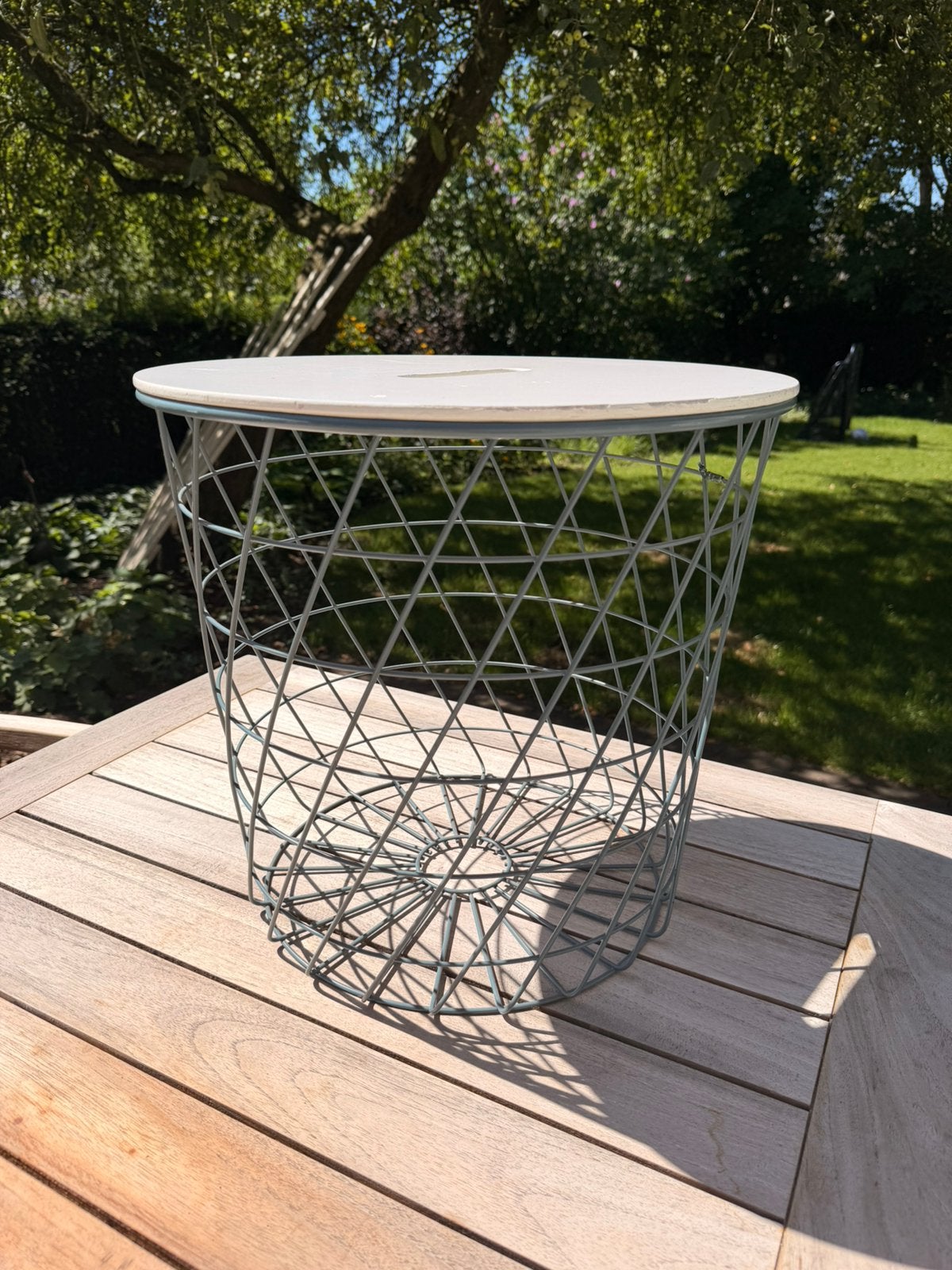 Draadmand met deksel - bijzettafel, Ophalen, Minder dan 45 cm, Minder dan 55 cm, Gebruikt