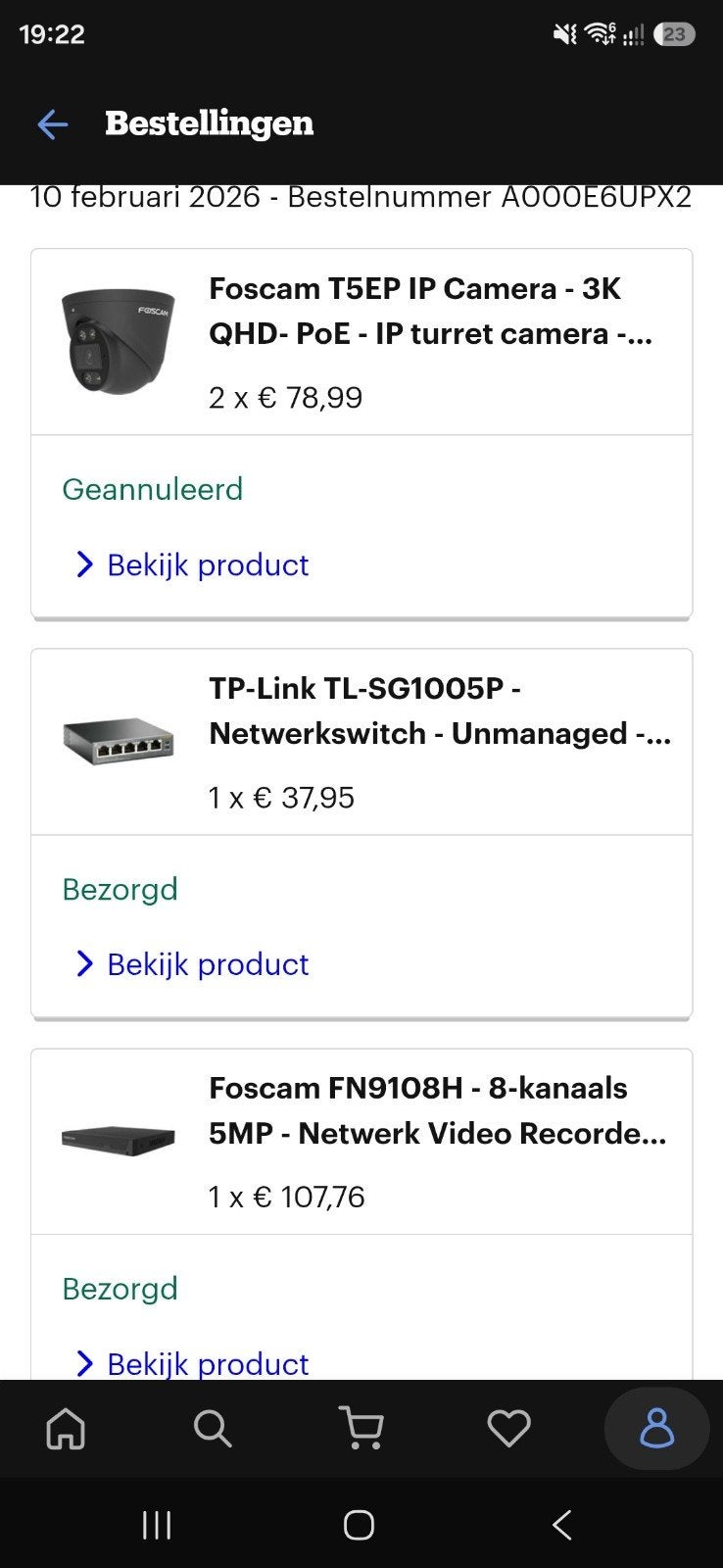 Foscam T5EP IP Camera - 3K QHD PoE IP Turret Camera, Computers en Software, Ophalen of Verzenden, Nieuw