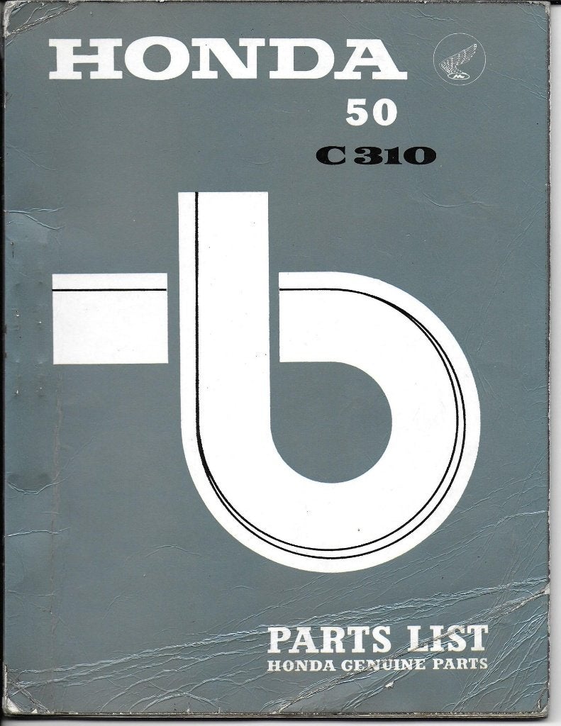 Honda C310 Parts Catalogue bromfiets (1323z), Fietsen en Brommers, Verzenden, Zo goed als nieuw