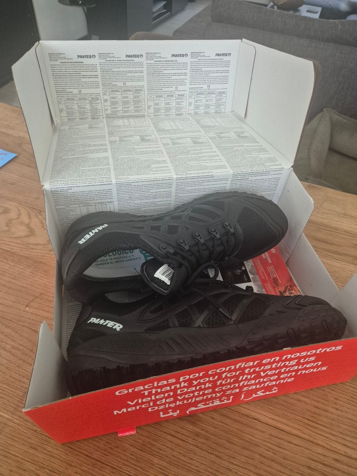 Panter Argos Tactic werkschoenen maat 46, Ophalen, Zwart, Nieuw, Panter