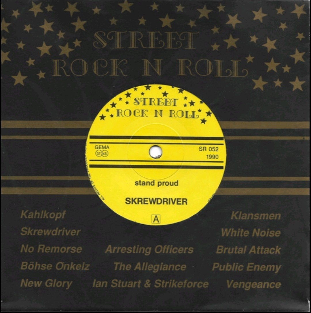 Skrewdriver - Street Rock N Roll - SR052 - 7" '90 PUNK OI, 7 inch, Ophalen of Verzenden, Zo goed als nieuw, Punk Rock