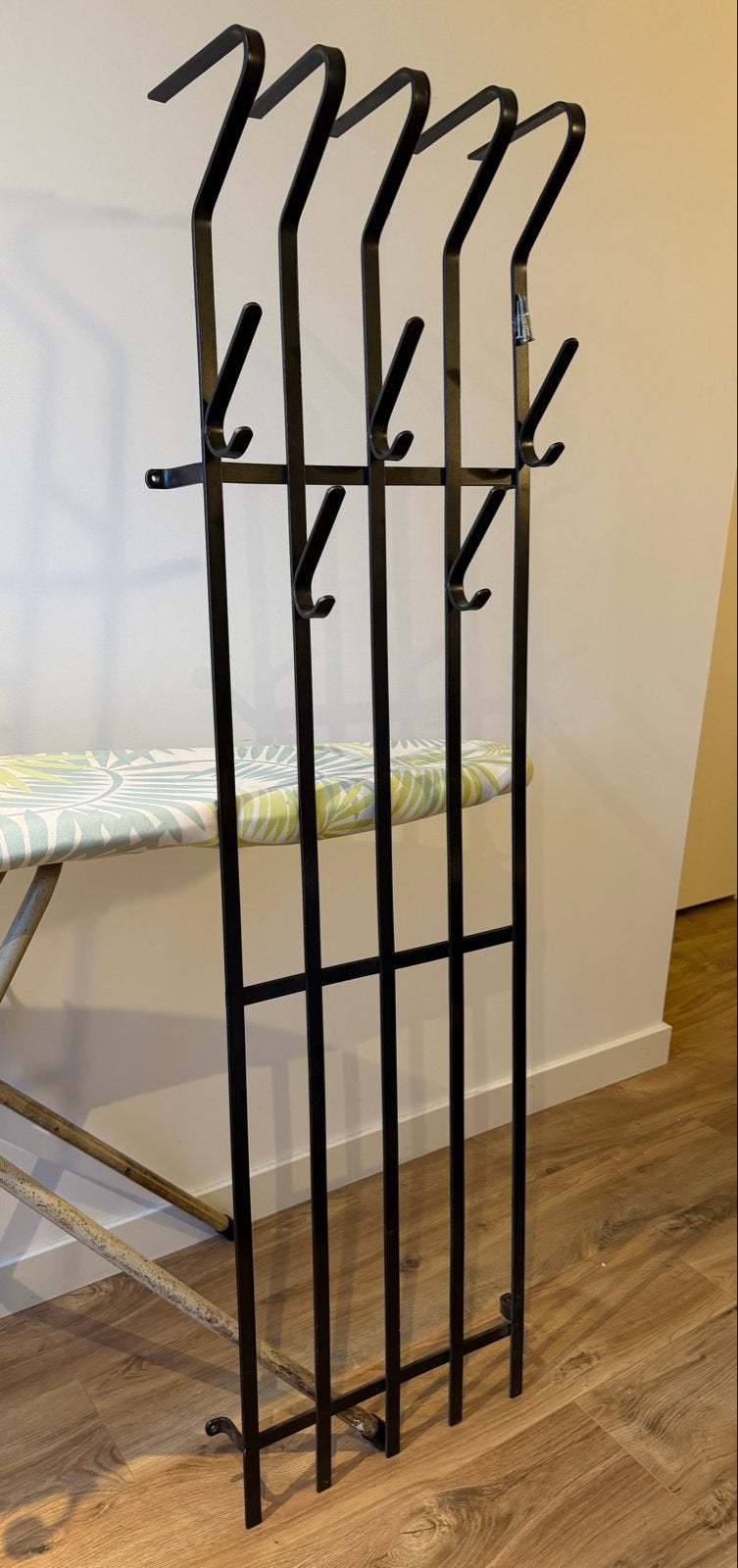 Klassieke metalen wandkapstok met 5 haken, Gebruikt, 100 tot 150 cm, Metaal, Ophalen