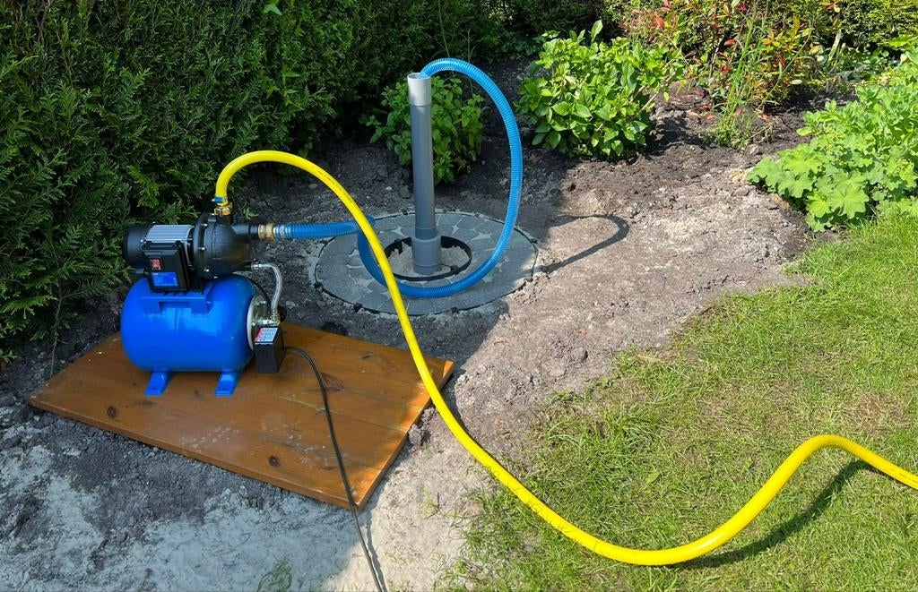 Waterbron voor tuinbesproeiing met grondwater, Ophalen of Verzenden, Gebruikt, Elektrisch, Beregeningspomp