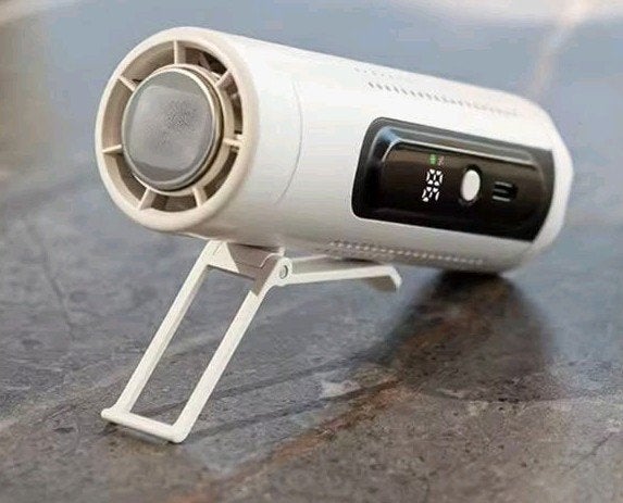 4in1 Mobiele turbo handventilator airco fan echt koude lucht, Ophalen of Verzenden, Zo goed als nieuw, Tafelventilator