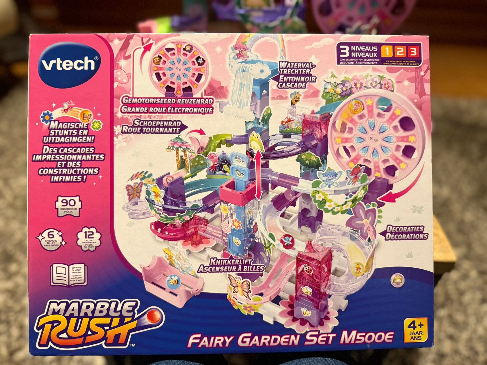 Vtech marble rush knikkerbaan fairy garden zgan, Ophalen of Verzenden, Zo goed als nieuw