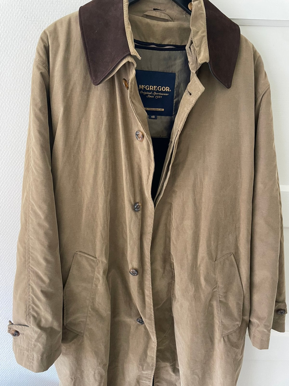 Te koop: winter trenchcoat, MC Gregor, beige, XL, Kleding | Heren, Ophalen of Verzenden, Zo goed als nieuw, Maat 56/58 (XL), Beige