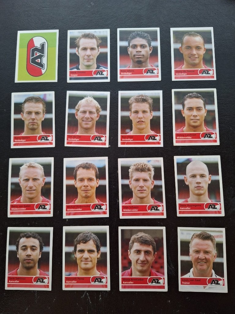 Complete set stickers AZ Alkmaar 2005/06, Ophalen of Verzenden, Zo goed als nieuw, AZ, Poster, Plaatje of Sticker