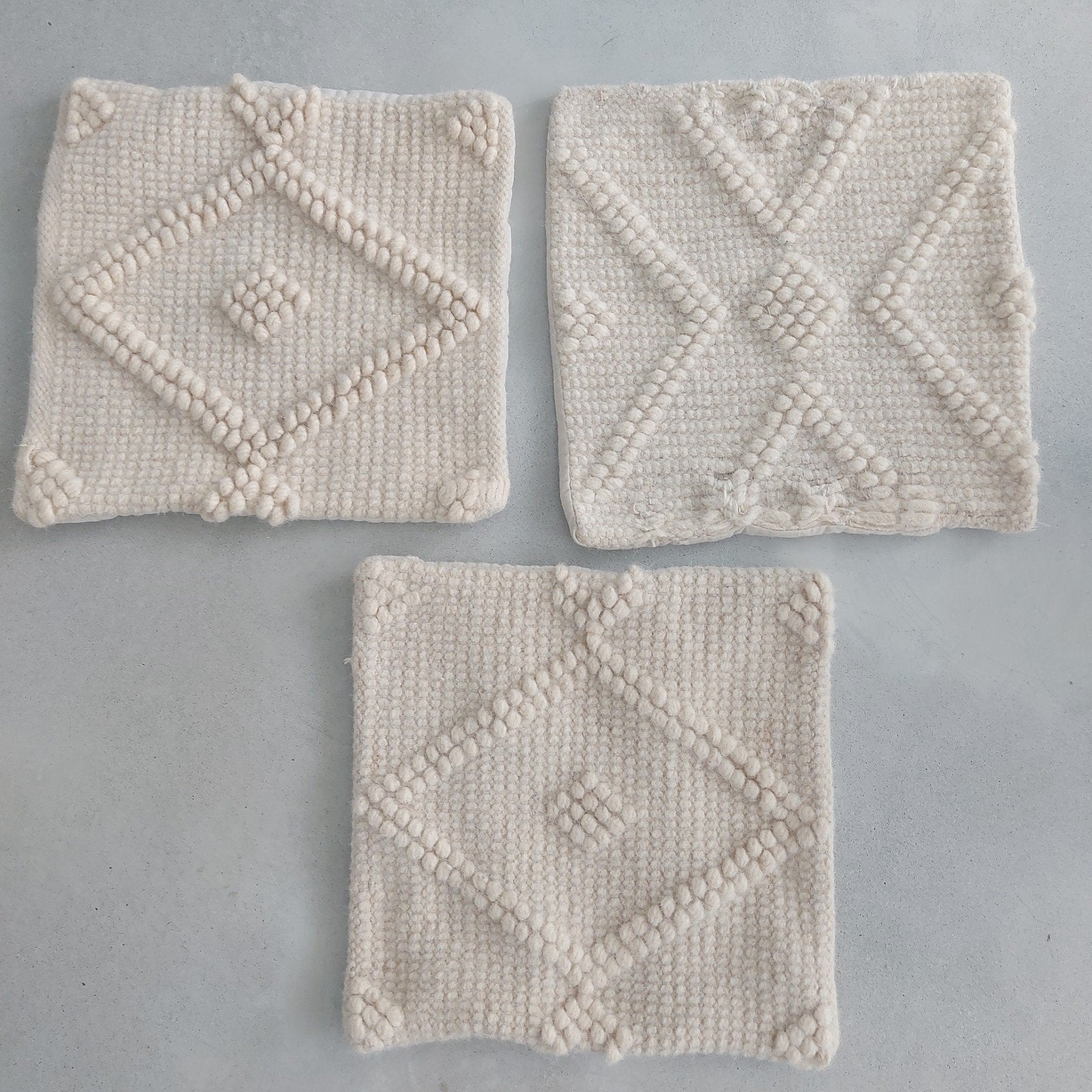 3 100% wollen berber Marokkaanse kussens hoesjes boho ibiza, Huis en Inrichting, Verzenden, Zo goed als nieuw, Vierkant, Kussenhoes