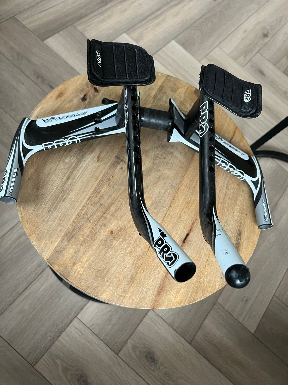PRO Missile Evo Carbon S-bend opzetstuur met spacers, Gebruikt, Stuur, Racefiets, Ophalen of Verzenden