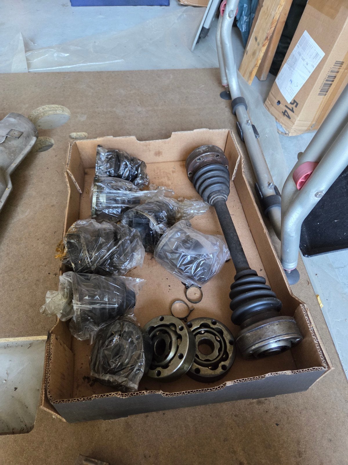 vw T2 homokineten assen origineel westfalia T2A T2B, Auto-onderdelen, Ophalen