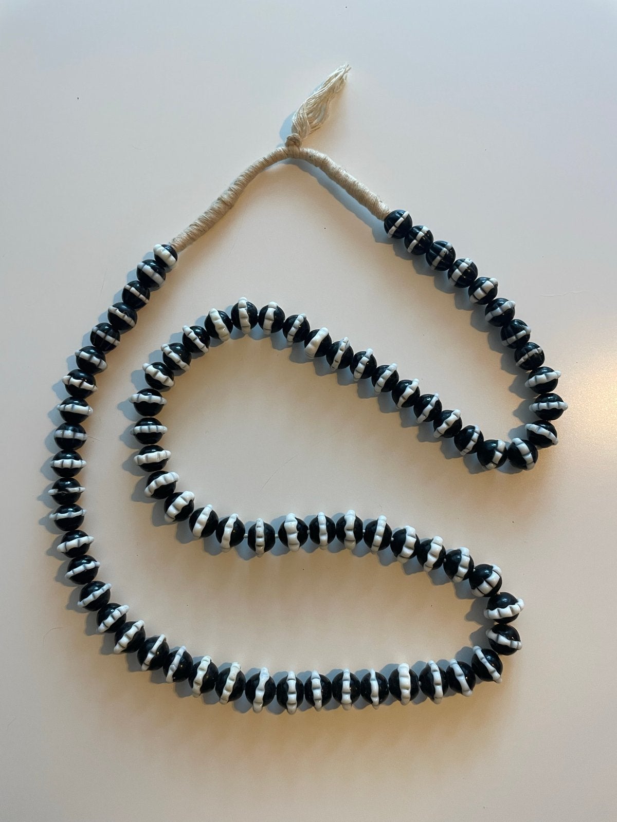 Royale Dog Tooth Ruffle handelsketting, Venetiaans glas, Ophalen of Verzenden, Overige materialen, Ketting