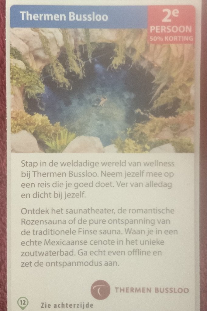 Sauna Thermen Bussloo Voordeelbon, Drie personen of meer, Kortingsbon, Spa of Sauna