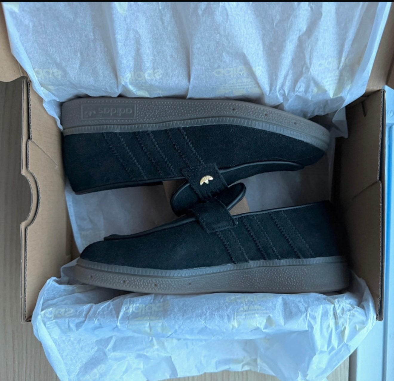 Adidas handball spezial loafers, Ophalen of Verzenden, Zo goed als nieuw, Zwart, Instappers