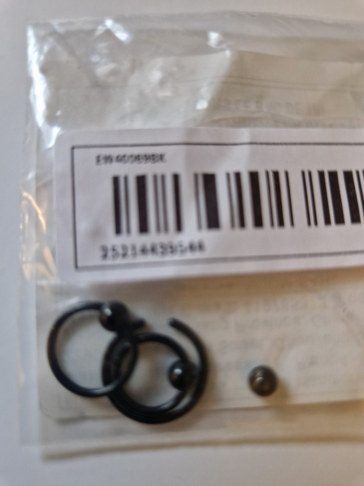 Zwarte Piercingset - Oor, Neus, Lip, Ophalen of Verzenden