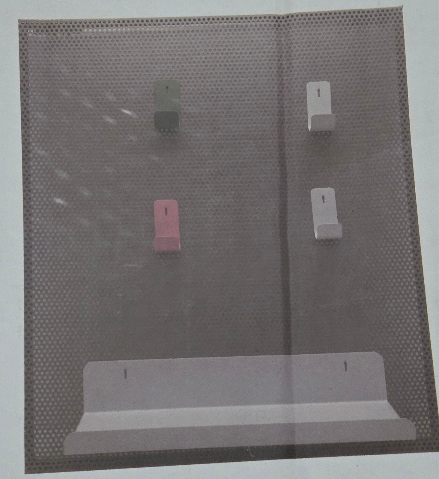 Nieuw grijs metalen wandmemobord / magneetbord, Ophalen of Verzenden, Nieuw
