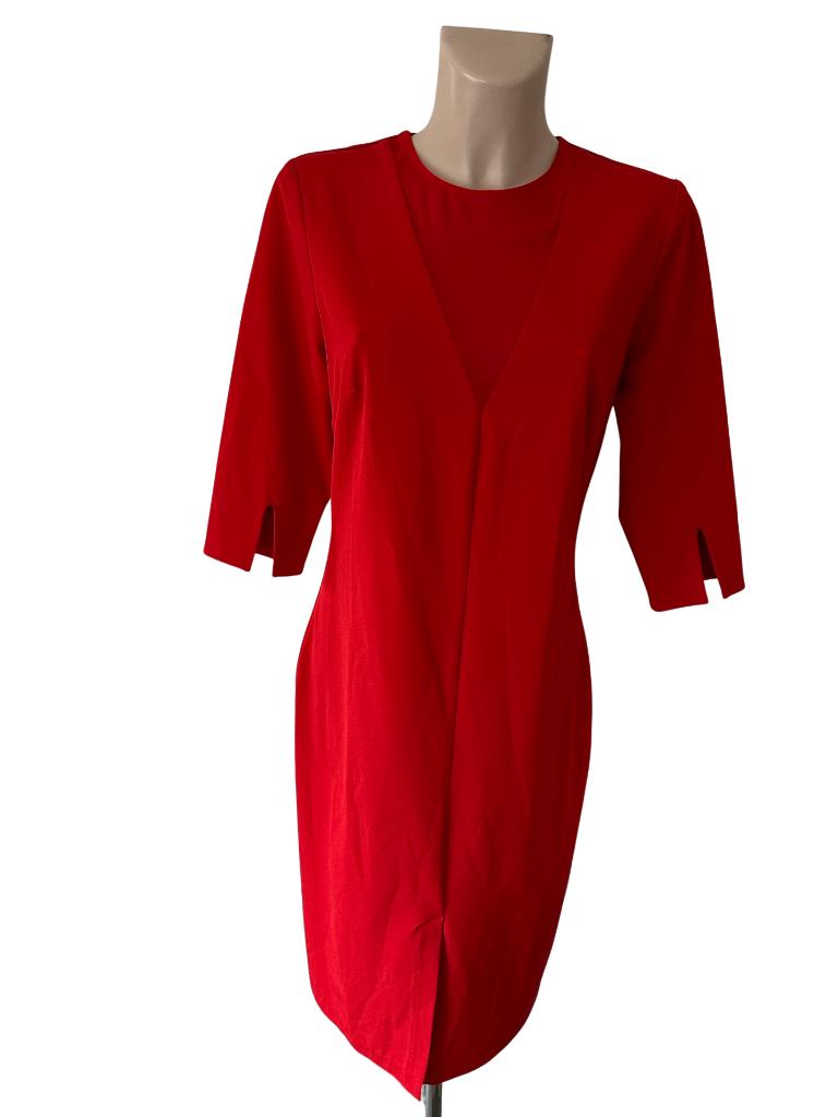 Fifth House jurk M, Ophalen of Verzenden, Zo goed als nieuw, Rood, Onder de knie