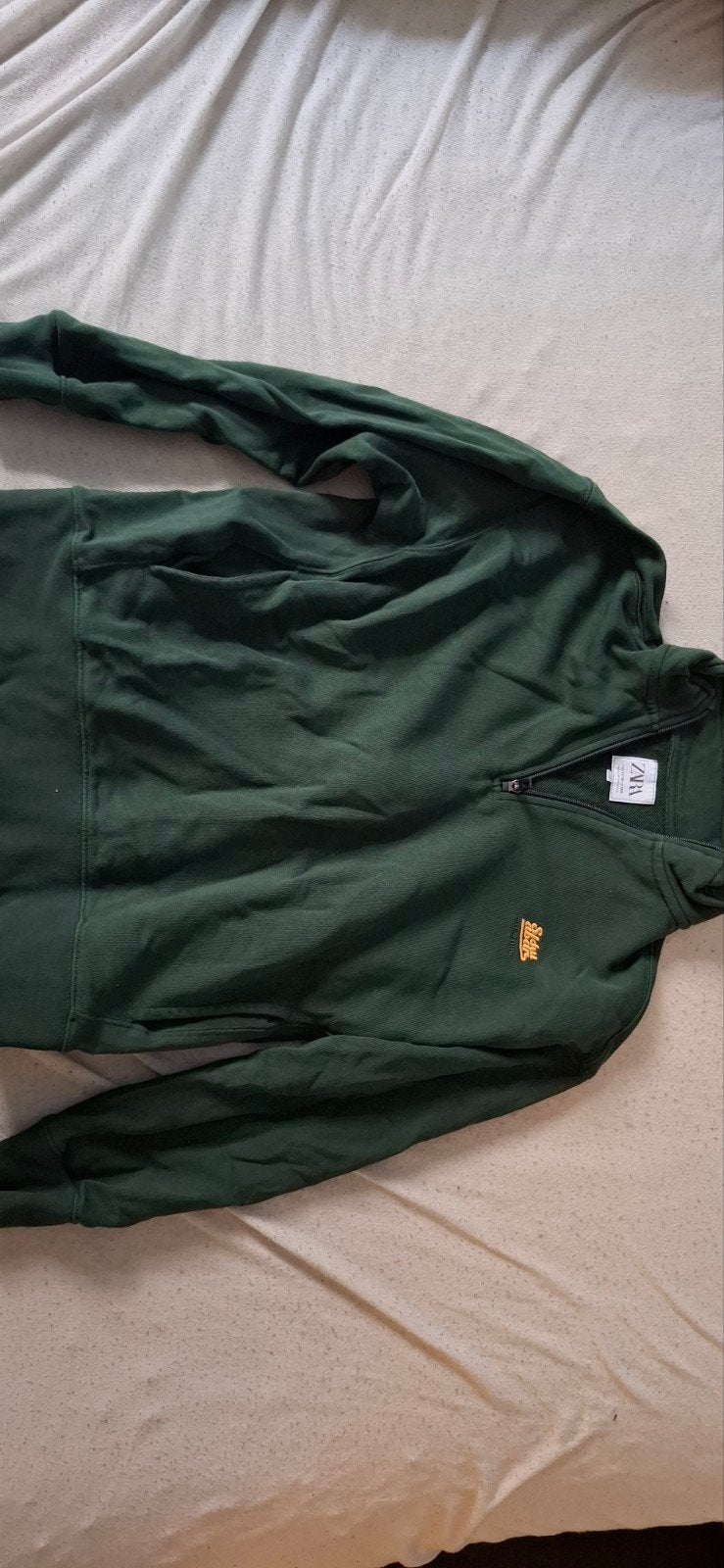 Zara Trui met rits - Groen en Beige (2 stuks), Ophalen of Verzenden, Zo goed als nieuw, Zara, Jongen of Meisje