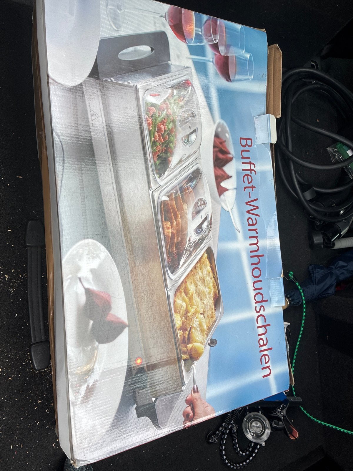 Elektrische Buffet Warmhoudschaal RVS - 300W, Ophalen, Zo goed als nieuw