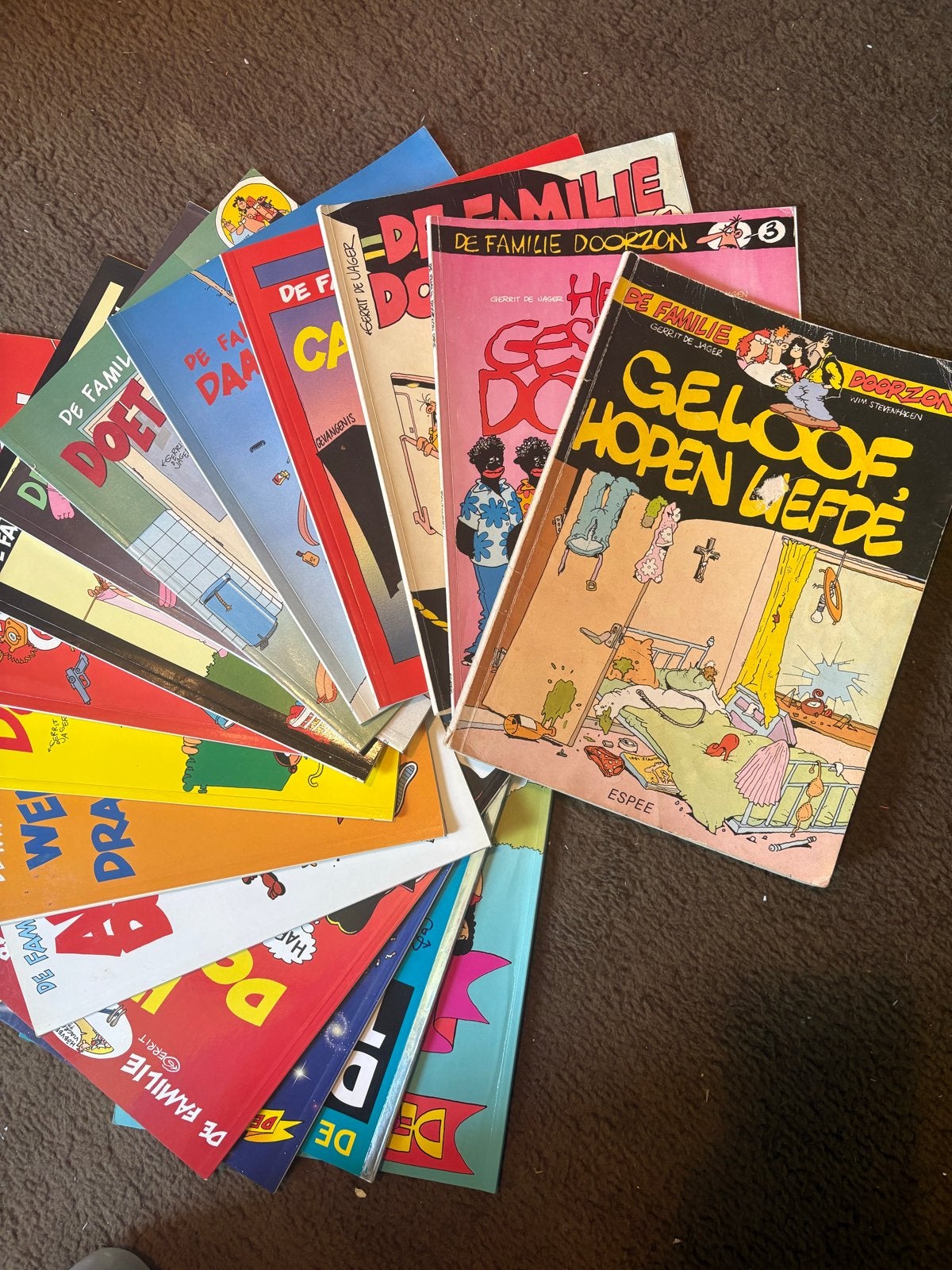 16 Vintage Familie Doorzon Stripboeken - Vanaf 1983, 1e druk, Meerdere stripboeken, Ophalen of Verzenden, Gelezen