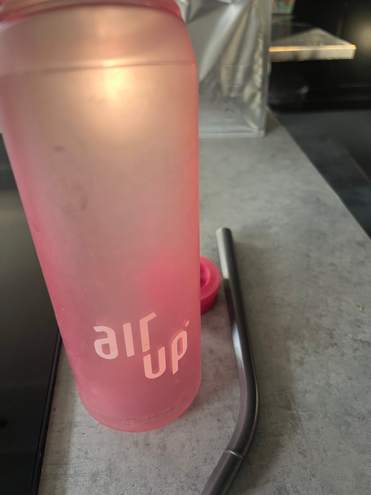 Air Up drinkfles roze, Sport en Fitness, Bidons, Ophalen of Verzenden, Zo goed als nieuw