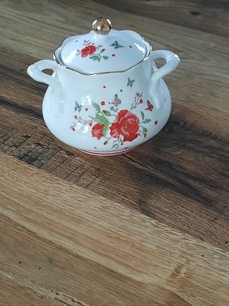 Nieuw suikerpotje Poppy (Room Seven), Huis en Inrichting, Overige merken, Verzenden, Overige typen, Vintage