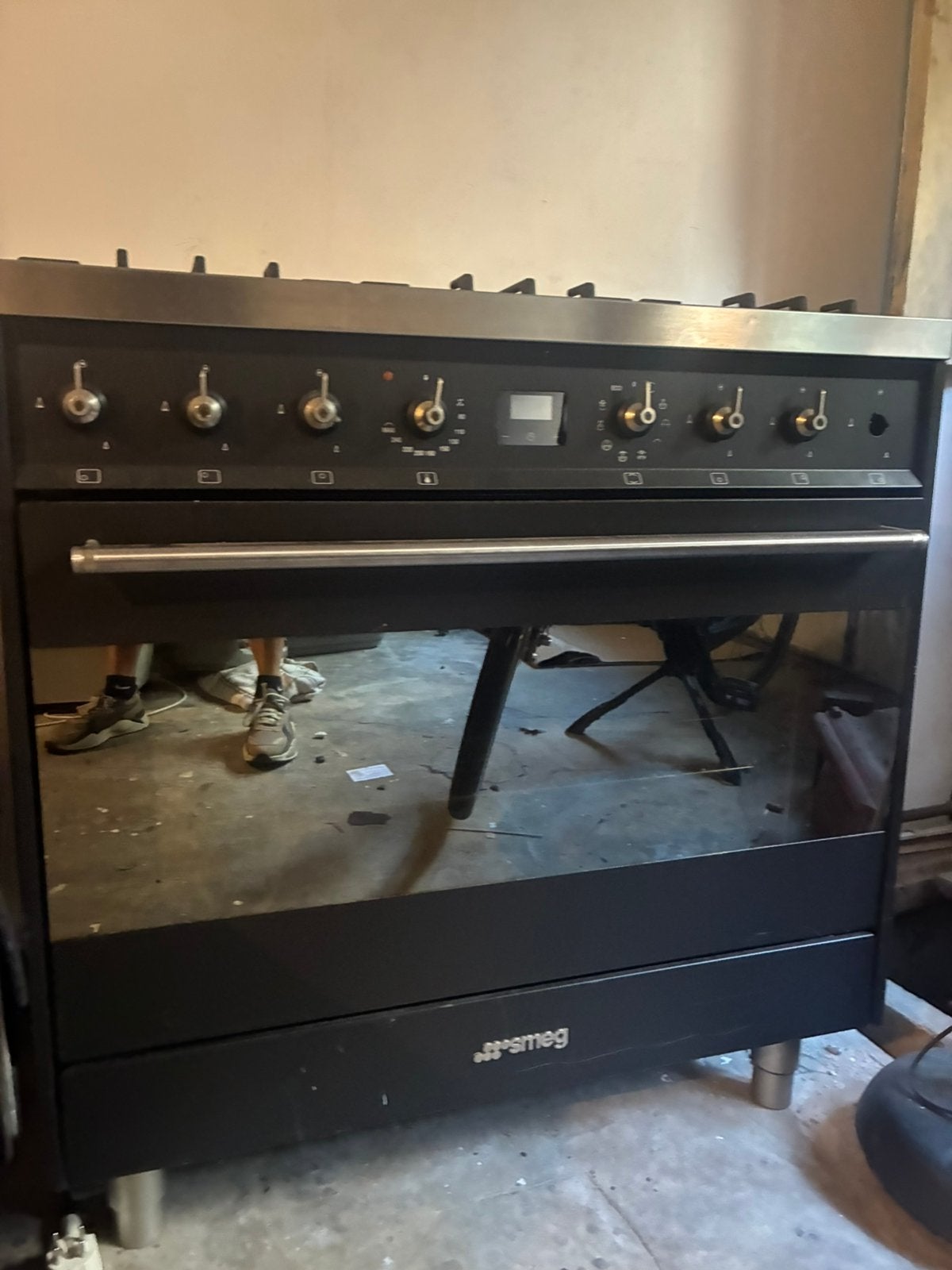 Smeg 90 cm – 6-pits gasfornuis met multifunctionele oven, Witgoed en Apparatuur, Fornuizen, Ophalen, 60 cm of meer, Zo goed als nieuw