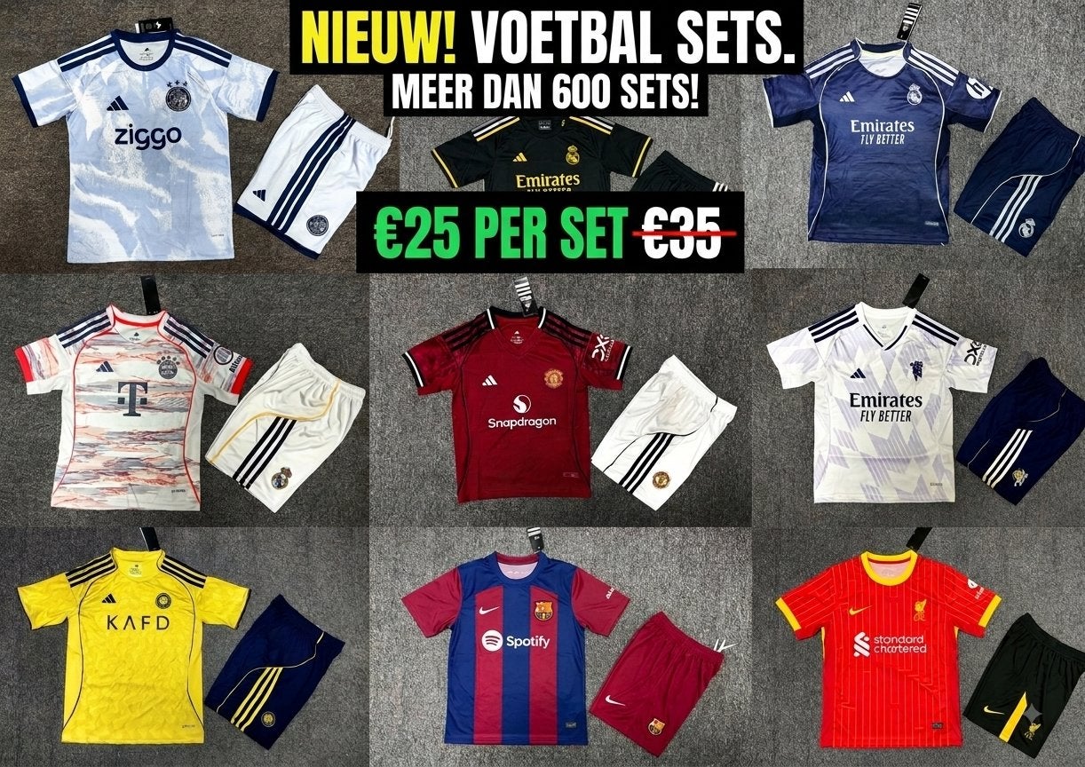 Nieuw  voetbal sets nu voor maar €25!, Maat M, Ophalen of Verzenden, Nieuw, Shirt