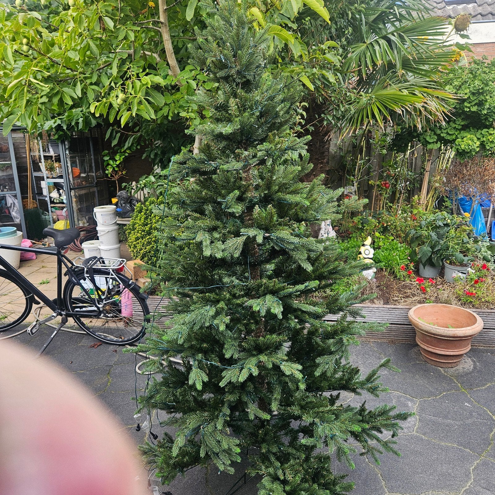 kerstboom met vaste verlichting, Ophalen of Verzenden, Nieuw