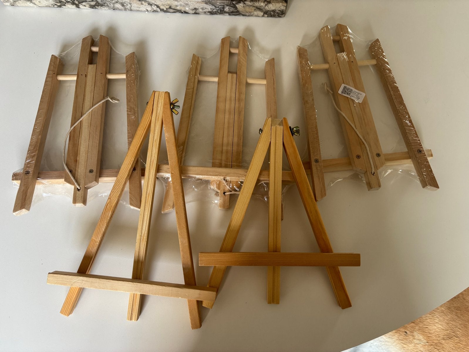 Mini ezels van hout - ideaal voor kleine kunstwerken, Ophalen of Verzenden, Nieuw, Ezel