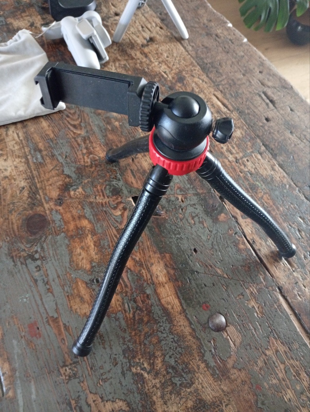 Flexibele driepoot gemiddeld zwart rood, Ophalen of Verzenden, Driepoot