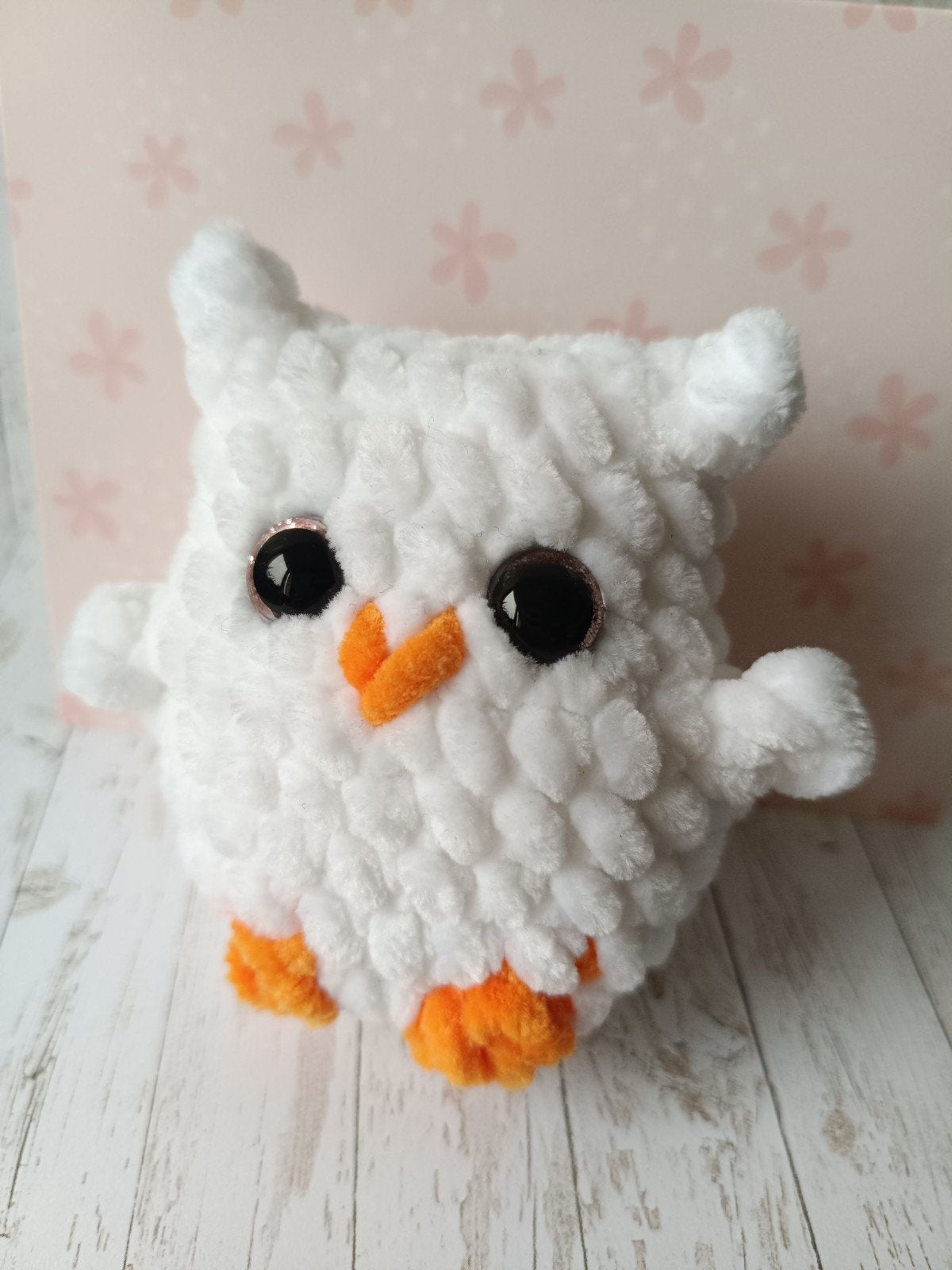 Gehaakte Pluchen Uil Sleutelhanger – Handgemaakte Amigurumi, Ophalen of Verzenden, Overige typen