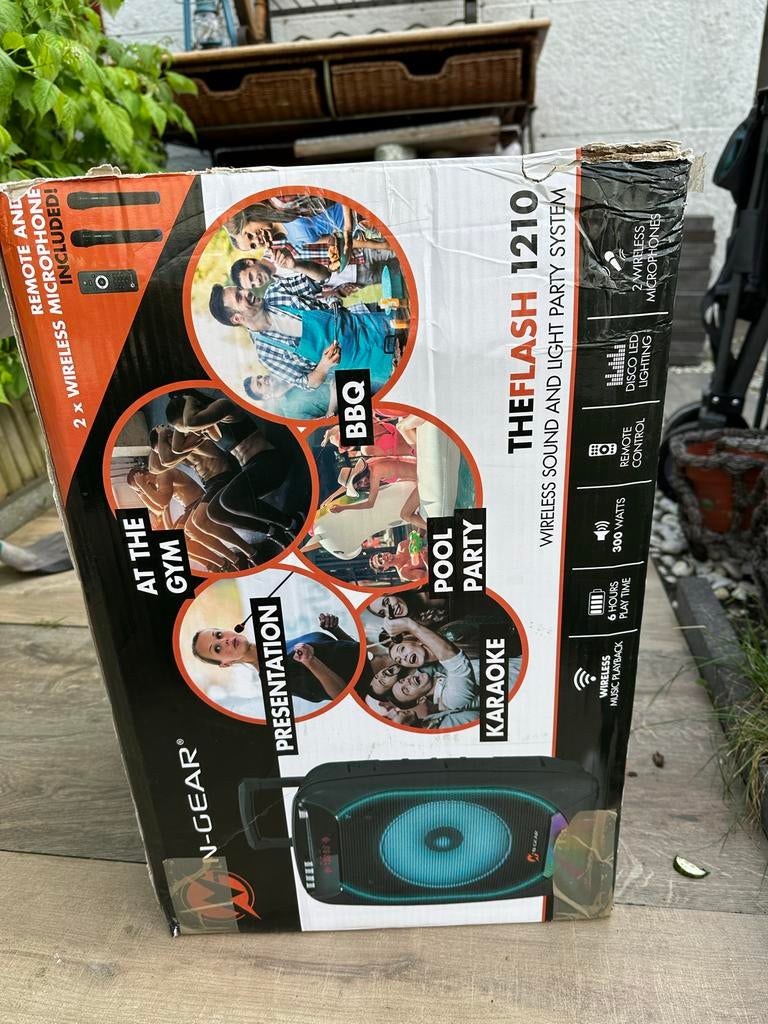 N-Gear The Flash 1210 Party Speaker - Laadt niet op, Ophalen, Zo goed als nieuw, Overige merken