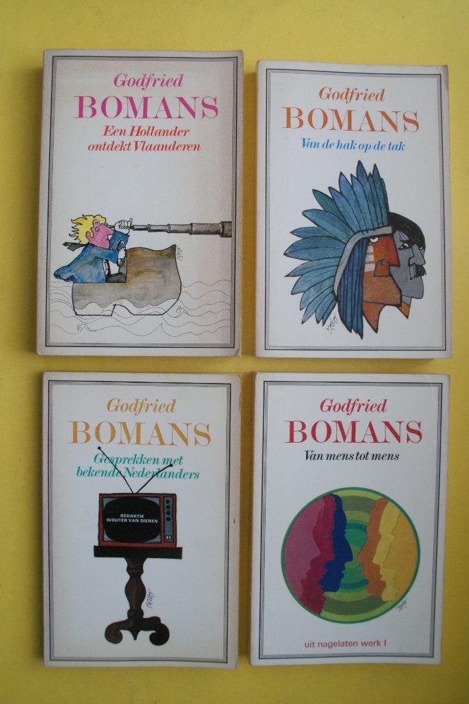 4 X Godfried Bomans: Gesprekken met bekende Nederlanders, Va, Boeken, Ophalen of Verzenden, Zo goed als nieuw, Nederland, Godfried Bomans