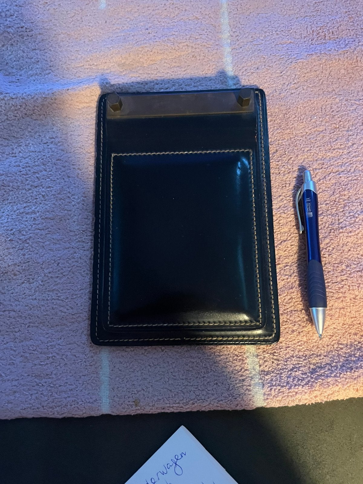 Vintage leren Delvaux notiteboek, Ophalen of Verzenden