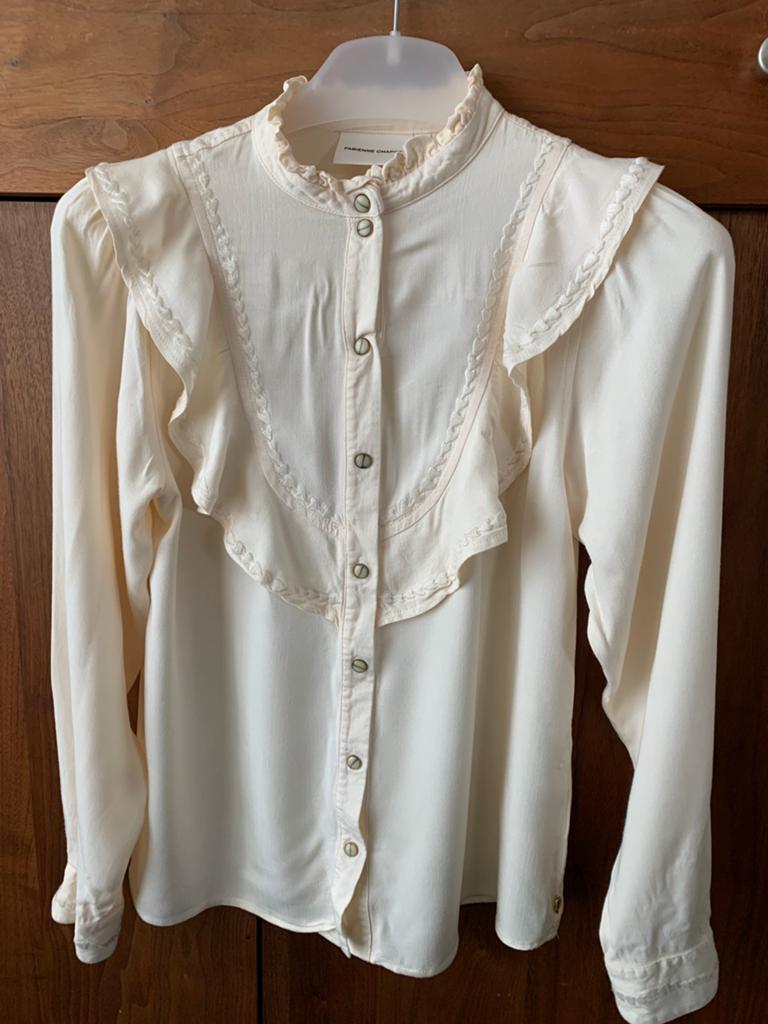 Blouse van Fabienne Chapot in maat 36/38, Ophalen of Verzenden, Zo goed als nieuw, Maat 36 (S), Wit