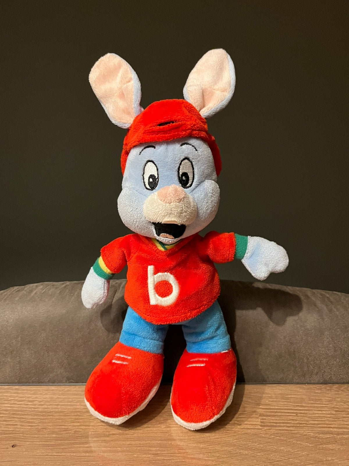 Leuke Bobo konijn knuffel 30cm, Ophalen of Verzenden, Zo goed als nieuw, Konijn