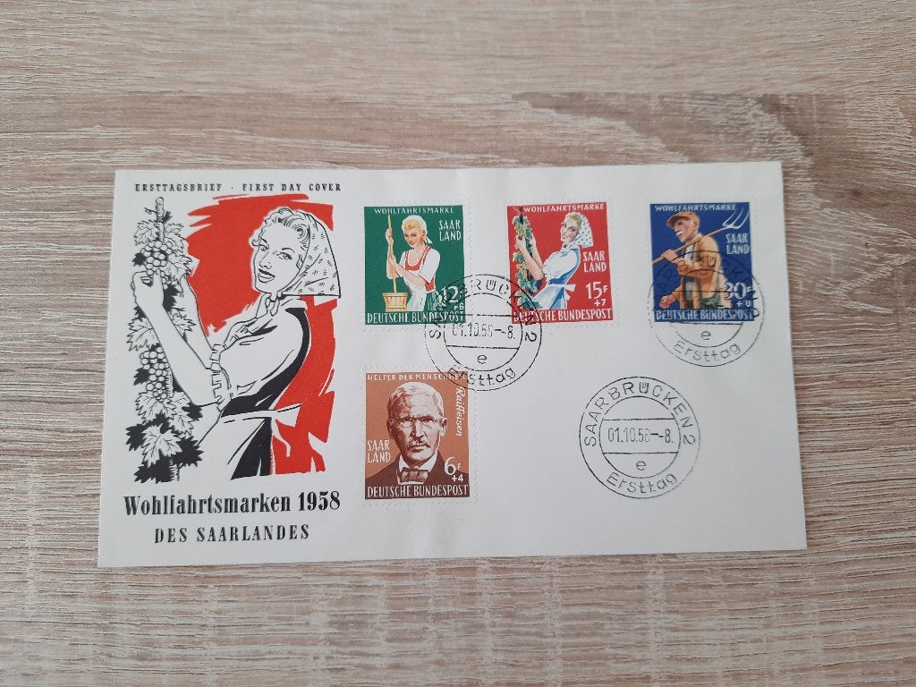 Duitsland FDC, Verzenden, BRD, Gestempeld