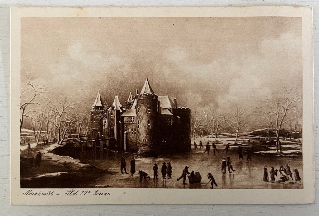 Oude Ansichtkaart  -  Muiderslot - Slot 17e Eeuw, Verzamelen, Ansichtkaarten | Nederland, Ophalen of Verzenden, Voor 1920, Ongelopen
