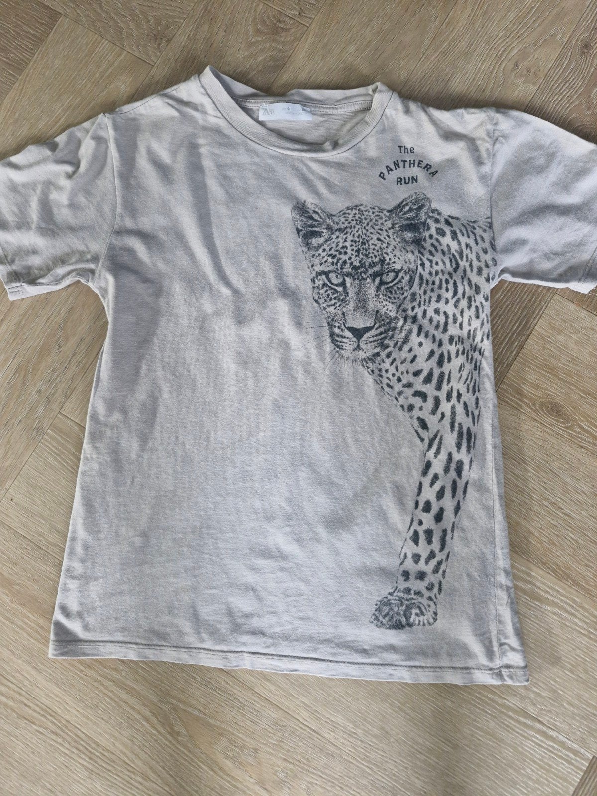 Zara T-shirt met luipaardprint - Maat 134, Kinderen en Baby's, Ophalen of Verzenden, Gebruikt, Zara, Jongen of Meisje